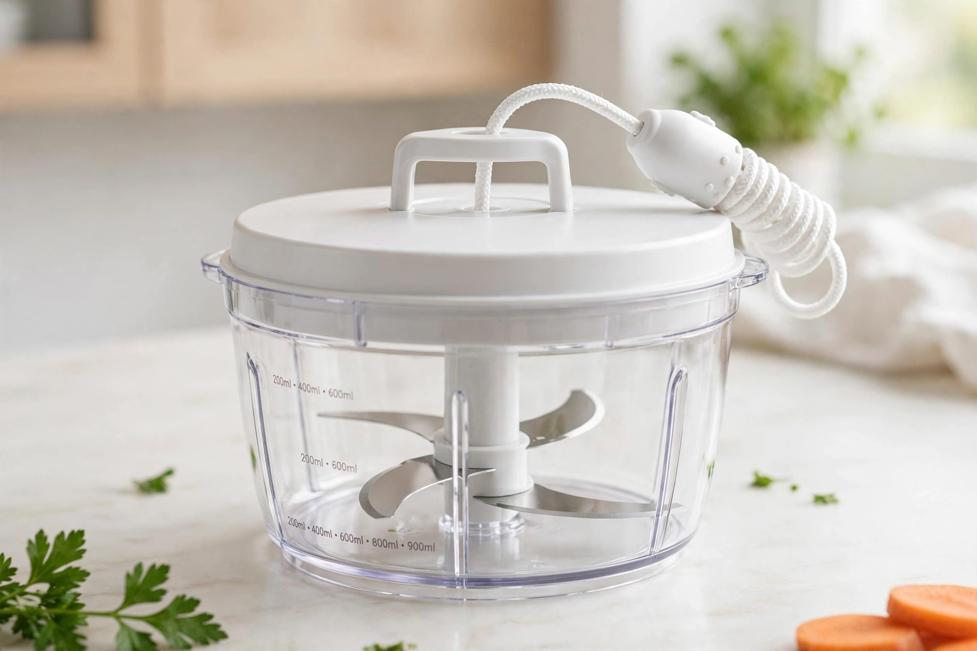 Pull-String Vegetable Chopper – 900ml
